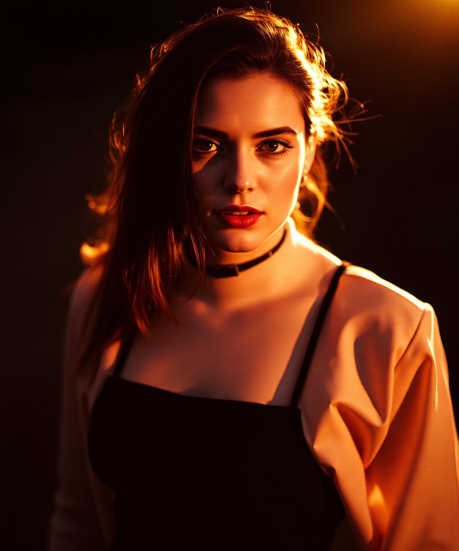 Portrait in golden hour