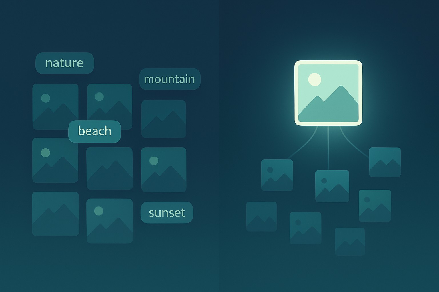 AI tagging finds your photos. AI curation chooses the ones worth showing.