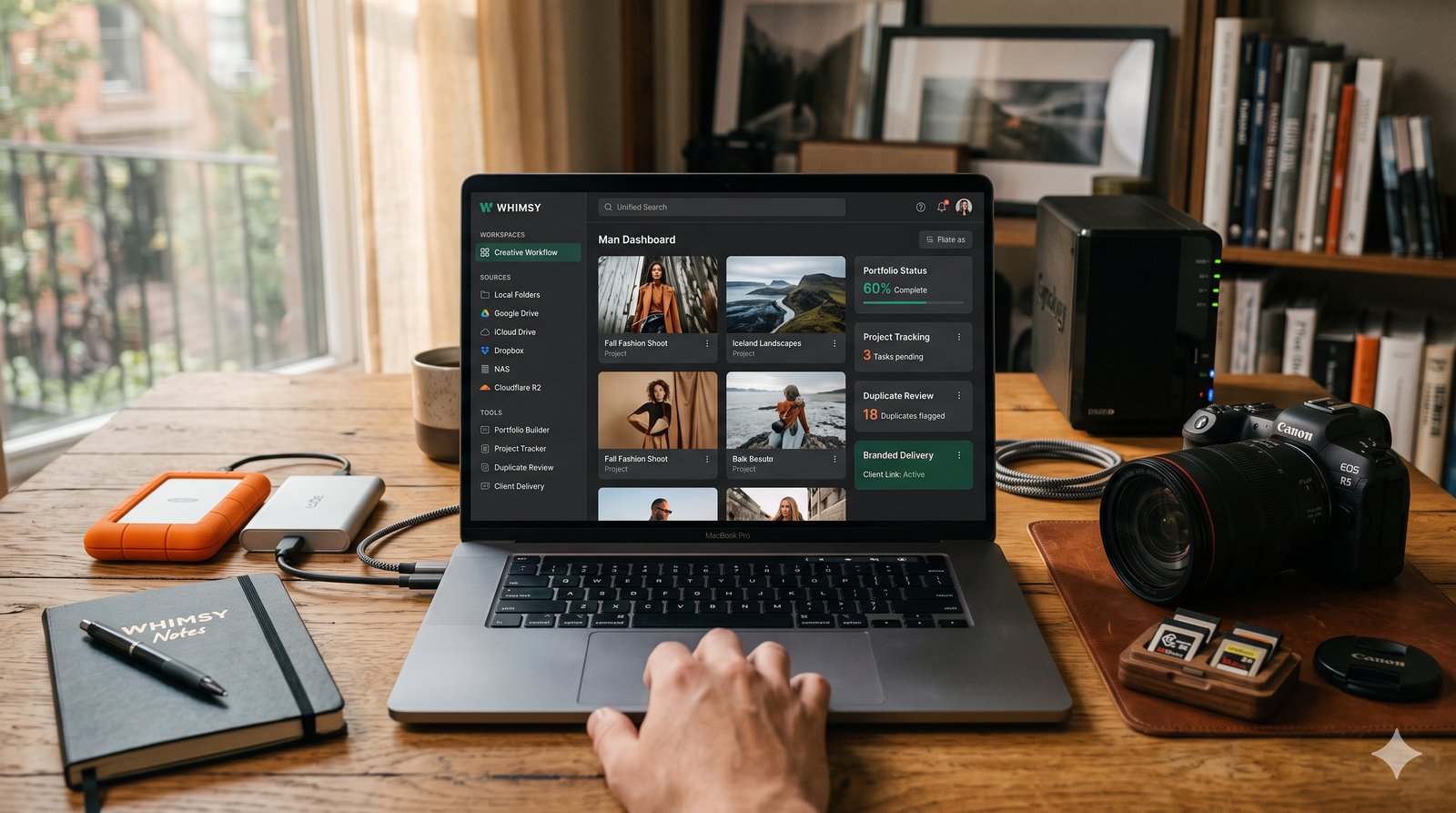 What is Whimsy? A local-first workspace for photographers
