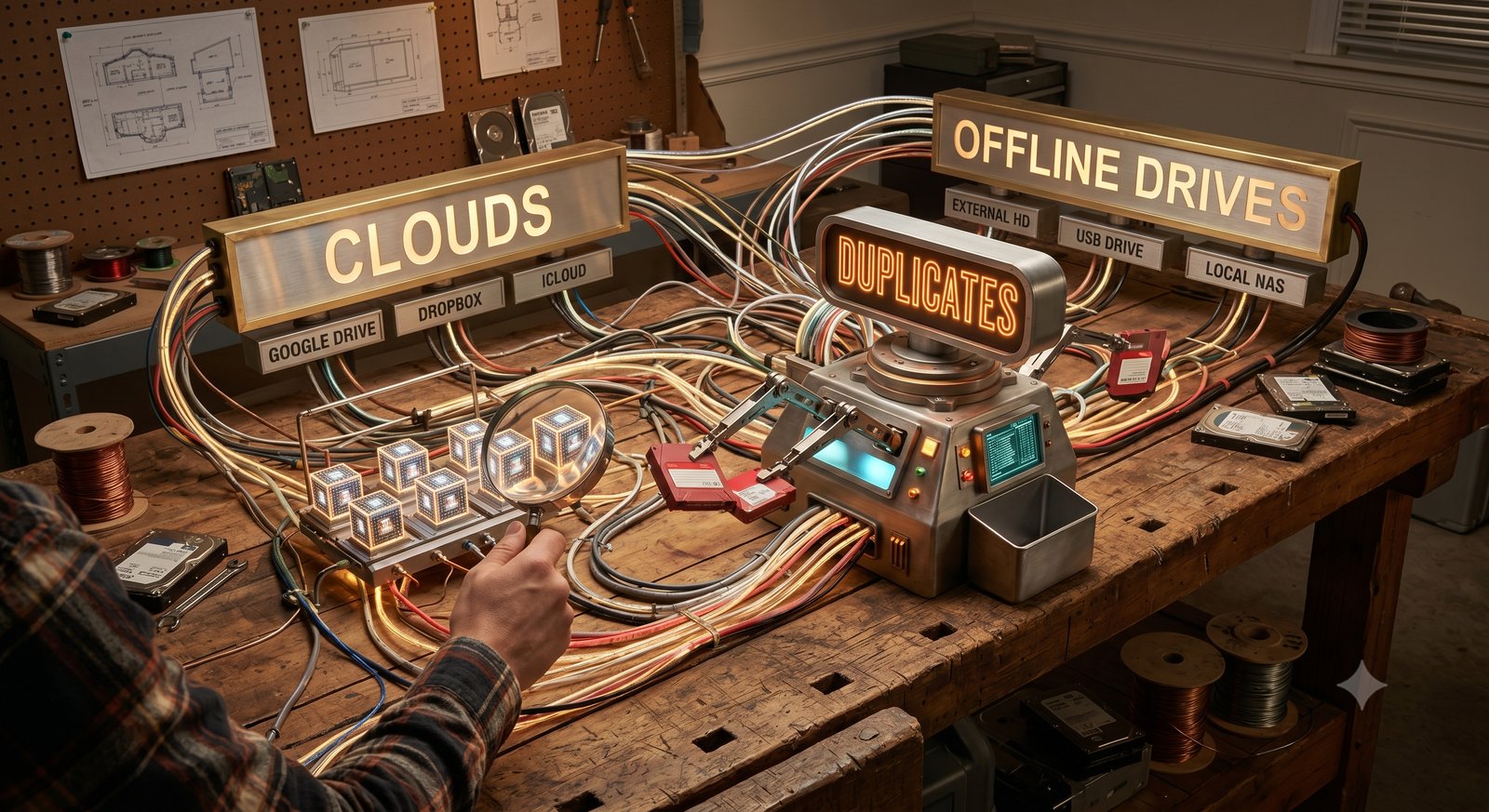 Cover image for Zero-download deduplication across clouds and offline drives